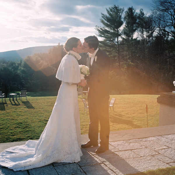 photo by New York City based wedding photographer Karen Hill - the happy couple - beautiful embellished wedding gown 